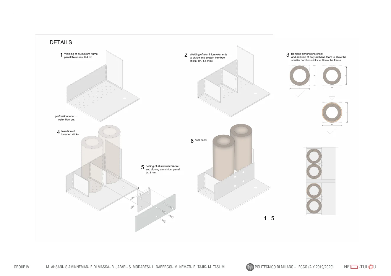 Building-analysis board with daylight and environmental diagrams for the housing proposal.
